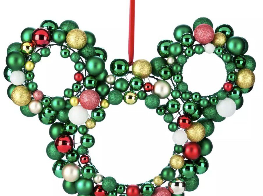 Mickey Mouse Icon Holiday Wreath is just $28.12 at the Disney Store (Reg. $50) | Up to 50% off with the Extra 25% off!